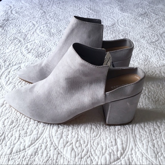 Express Gray Backless Booties - Picture 4 of 7